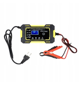 Prostownik uniwersalny 12/24V 10A KD1291 z podłączonymi zaciskami