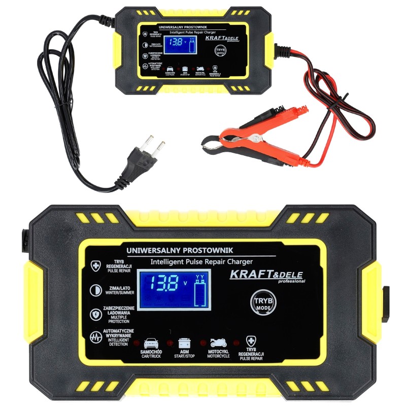 Univerzális akkumulátortöltő 12/24V 10A KRAFT&DELE KD1291 Univerzális akkumulátortöltő 12/24V 10A KRAFT&DELE KD1291