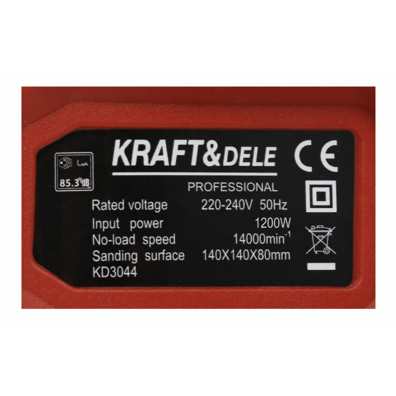 Excenter csiszoló 900W KRAFT&DELE KD3044