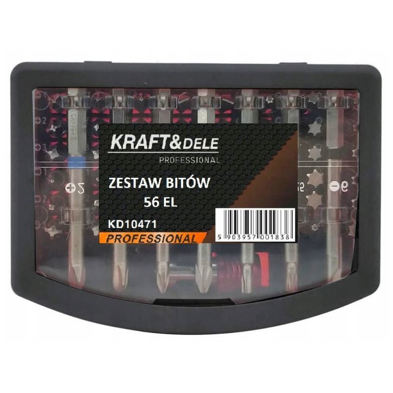 Zestaw bitów 56 el. KRAFT&DELE KD10471
