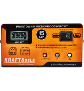 Panel sterowania prostownika mikroprocesorowego 15A 6/12V KD1917