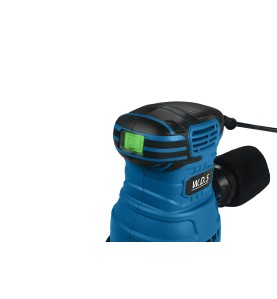 Nahaufnahme des oberen Bereichs des WDS2500 Schleifers mit Schalter