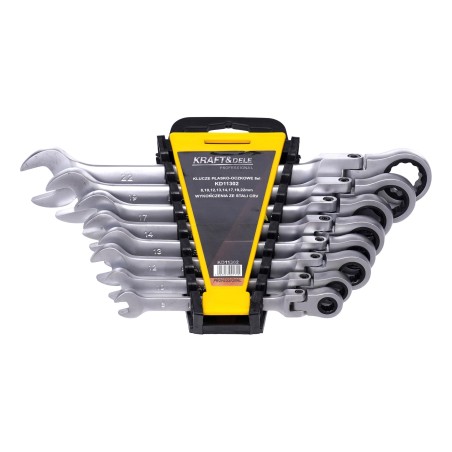 Klucze płasko-oczkowe 8-22mm 8szt. KD11302 - zdjęcie główne