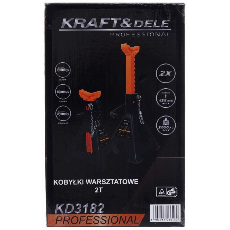 Unterstellböcke 2T 280-428mm KRAFT&DELE KD3182 Unterstellböcke 2T 280-428mm KRAFT&DELE KD3182