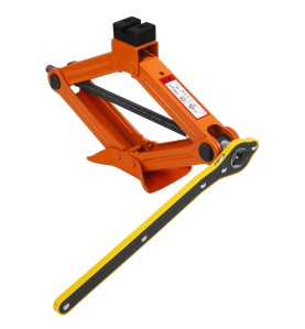 Podnośnik trapezowy 2T 120-420mm KD3526 z zamontowanym kluczem