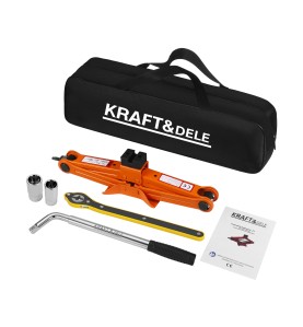 Kompletny zestaw podnośnika trapezowego 2T KD3526 w torbie transportowej