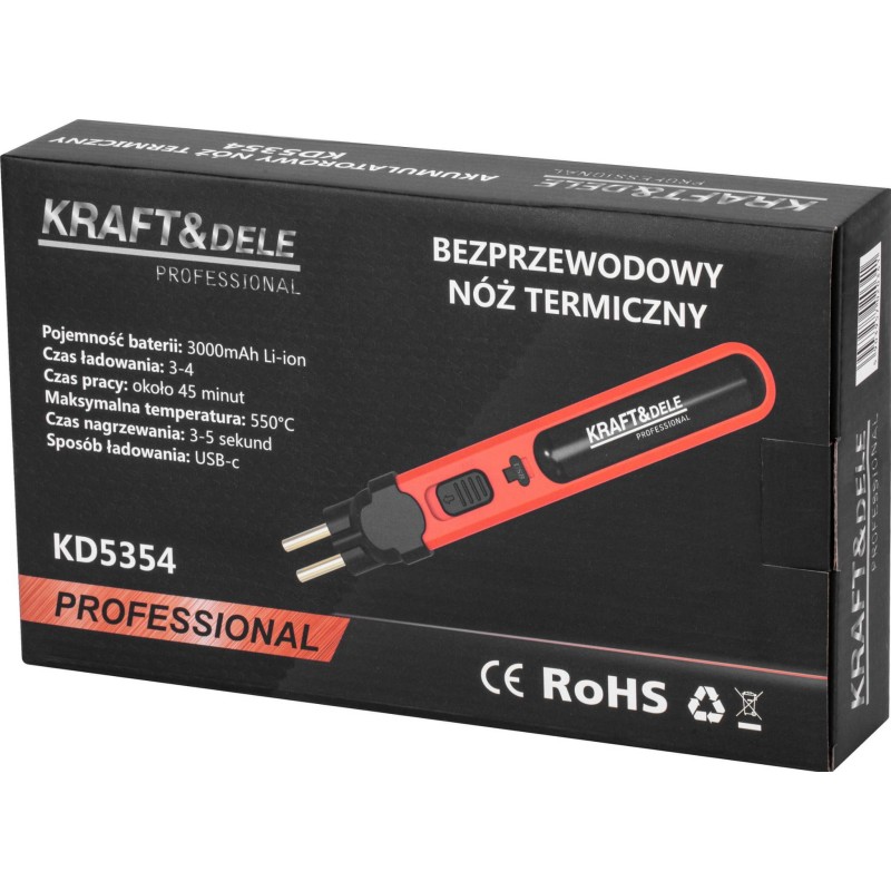 Akkumulátoros hőkés 3000mAh KRAFT&DELE KD5354