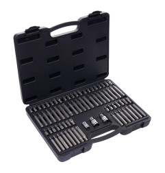 Komplet bitów TORX RIBE SPLINE 75el. Kraft&Dele KD10954 - zdjęcie główne otwartej walizki