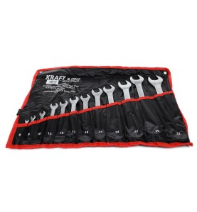 Kraft&Dele Ringmaulschlüsselsatz KD10938 schräg in der Tasche angeordnet