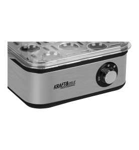 Bedienfeld des Kraft&Dele Eierkochers KD4118 mit Drehregler