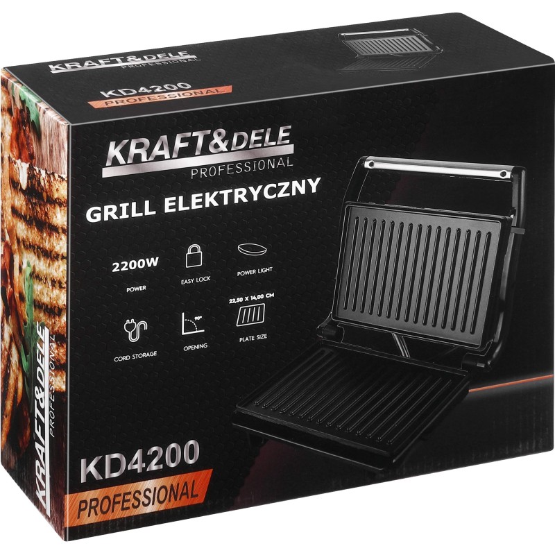 KRAFT&DELE Elektrogrill 2200W KD4200