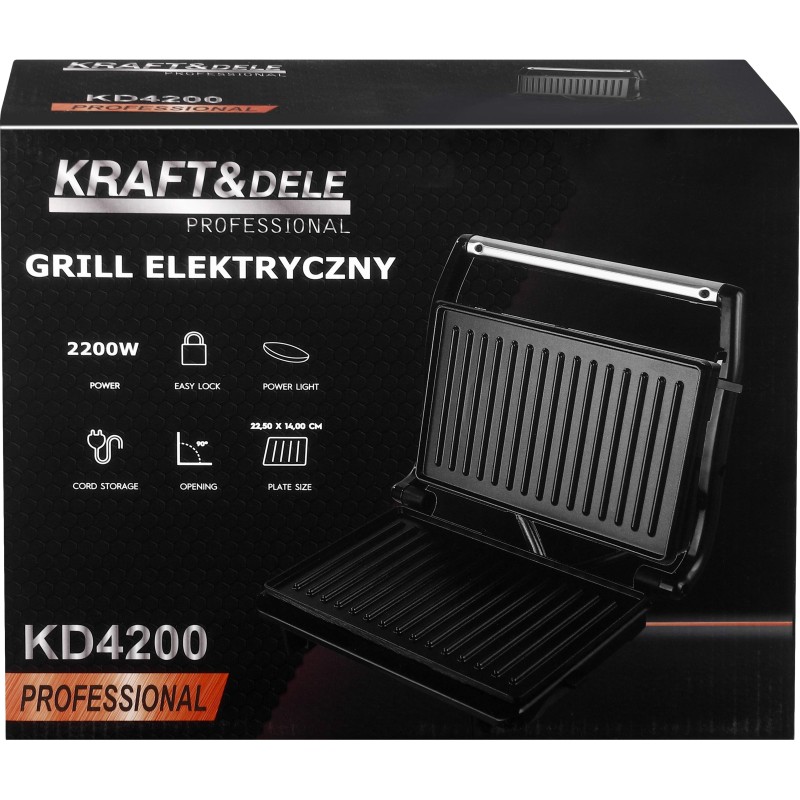 KRAFT&DELE Elektrogrill 2200W KD4200