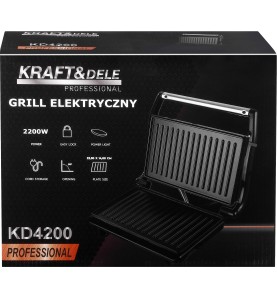 Front pudełka grilla elektrycznego KD4200 z grafiką urządzenia