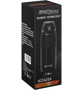 Verpackung des Thermo-Bechers Kraft&Dele KD4264 mit Produktinformationen