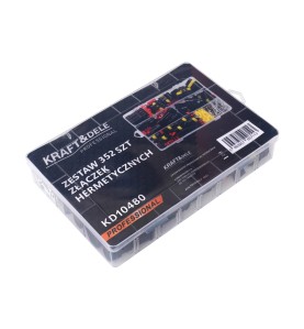 Zestaw złączek hermetycznych 352el. Kraft&Dele KD10480 - zamknięte pudełko z widoczną etykietą produktu