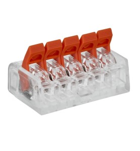 Szybkozłączka 5-polowa z zestawu KD11292 w widoku z ukosa na mechanizm zaciskowy