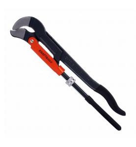 Klucz nastawny do rur 1'' Kraft&Dele KD10821 - widok z boku z widocznym logotypem
