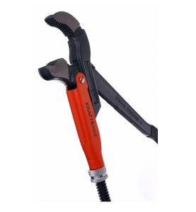 Klucz nastawny do rur 1'' KD10821 - zbliżenie na ruchome ramię i mechanizm regulacji