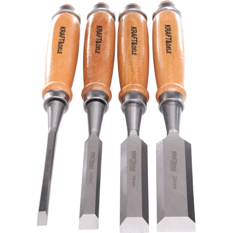 Asztalos vésőkészlet 6, 12, 18, 24mm KRAFT&DELE KD11770