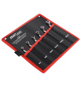 Doppelringschlüssel-Set 6-tlg. KD10928 in der Tasche - Schrägansicht