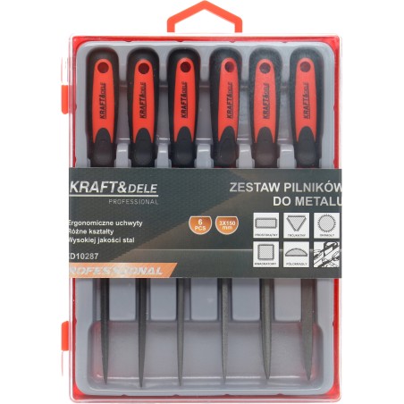 Metalo dildžių rinkinys 6 vnt. KRAFT&DELE KD10287