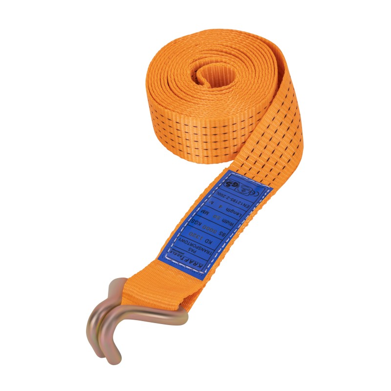 Egypontos rakományrögzítő heveder 4m 50mm 5T KRAFT&DELE KD1320