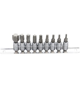Zestaw nasadek z bitami 1/4" 9el. KD10241 - zdjęcie główne zestawu na szynie