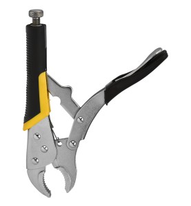 Szczypce Morse'a 250mm KD10694 - widok z boku z wysuniętą śrubą regulacyjną