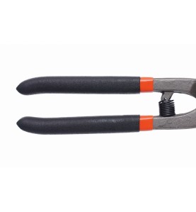 Blechschere 225mm KD10363 - Nahaufnahme der Gummigriffe und Feder