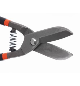 Nożyce do cięcia blachy 225mm KD10363 - widok na mechanizm sprężynowy i ostrza