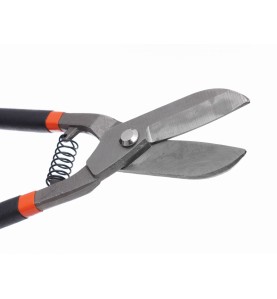 Nożyce do cięcia blachy 225mm KD10363 - zbliżenie na głowicę tnącą i śrubę łączącą