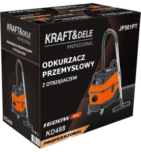 Kartonowe opakowanie odkurzacza przemysłowego KD488 z grafiką produktu