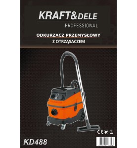 Opakowanie odkurzacza przemysłowego KD488 z informacją o modelu i producencie