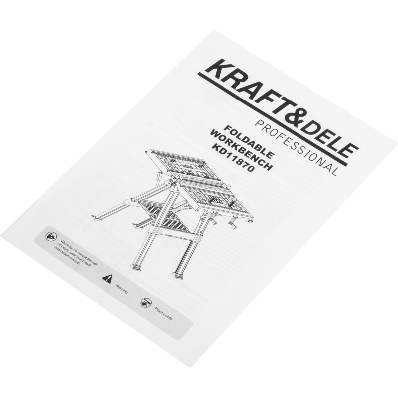 KRAFT&DELE KD11870 többfunkciós rögzítőasztal 84x81x63 cm