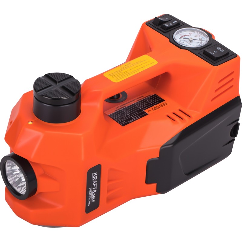 Automobilinis domkratas 12V + kompresorius + žibintuvėlis KD1367 Automobilinis domkratas 12V + kompresorius + žibintuvėlis KD1367