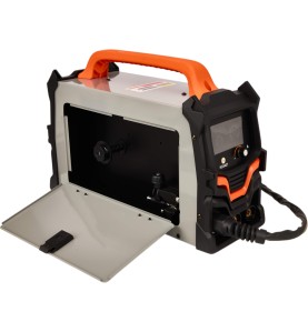 Inverter-Schweißgerät KD3421 mit geöffnetem Drahtspulenfach