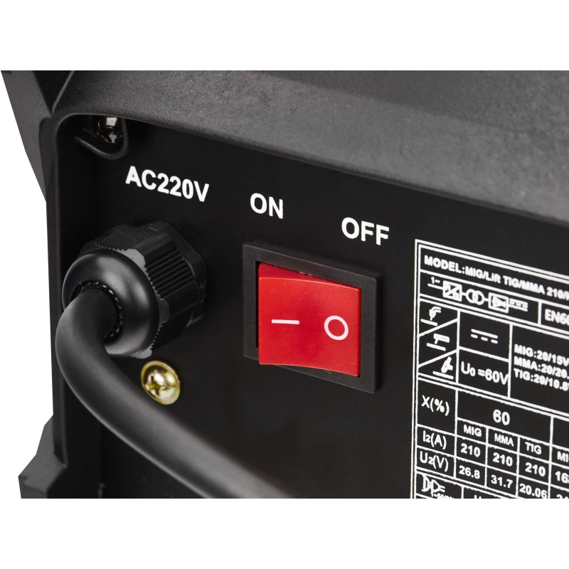 KRAFT&DELE 220A inverteres hegesztőgép MIG FLUX / TIG LIFT / MMA KD3421