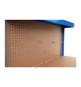 Ansicht der Lochwand mit Haken bei der Werkbank KD640