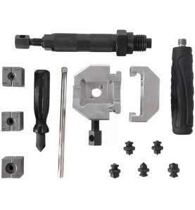 Zubehör für das hydraulische Bördelgerät KD12525: Matrizen, Halterungen und Arbeitselemente