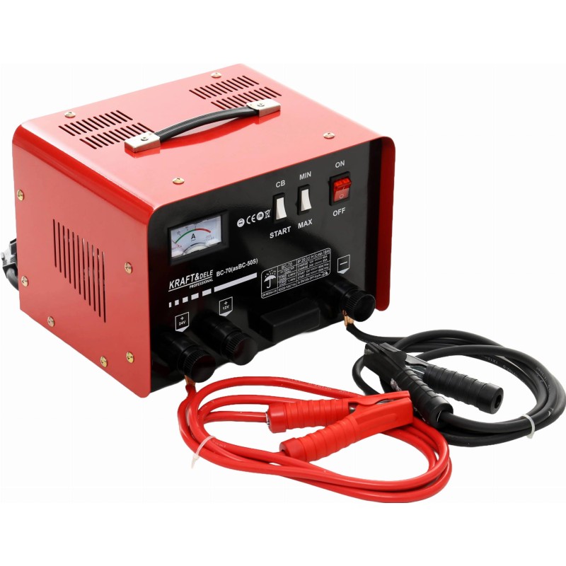 Akumuliatorių įkroviklis su užvedimo funkcija 12/24V 180A KRAFT&DELE KD1914 Akumuliatorių įkroviklis su užvedimo funkcija 12/24V 180A KRAFT&DELE KD1914