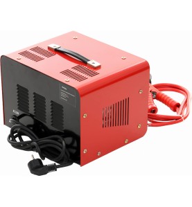 Prostownik z rozruchem 180A 12/24V KD1914 - widok z boku z przewodami