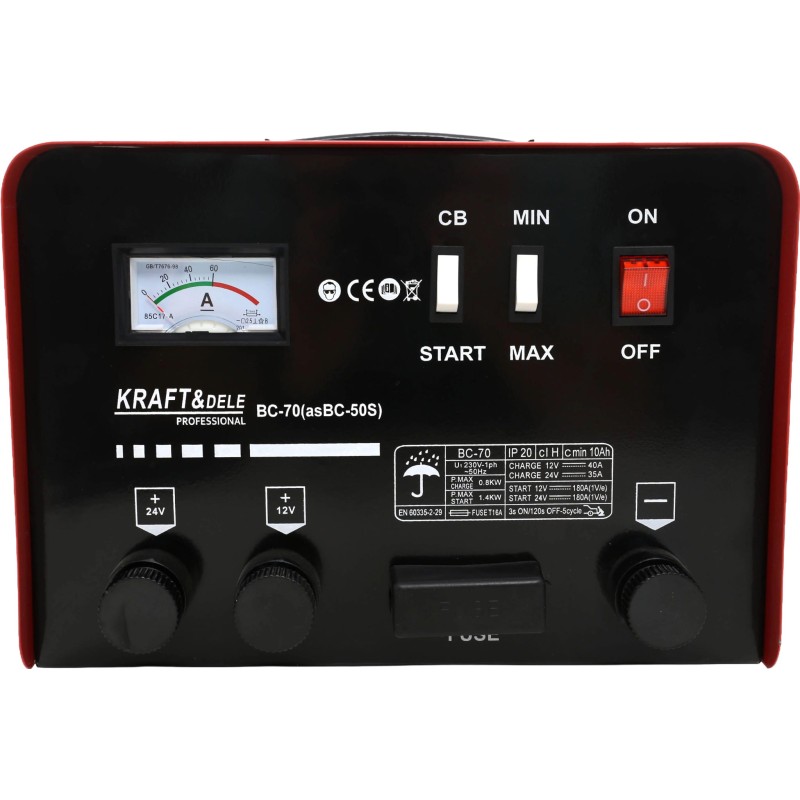 Batterieladegerät mit Starthilfe 12/24V 180A KRAFT&DELE KD1914 Batterieladegerät mit Starthilfe 12/24V 180A KRAFT&DELE KD1914