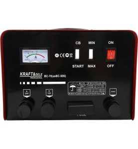 Batterieladegerät mit Starthilfe 180A 12/24V KD1914 – Nahaufnahme des Bedienfelds mit Schaltern
