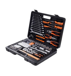 122-tlg. Werkzeugset KD309 - Perspektivische Ansicht des geöffneten Werkzeugsets