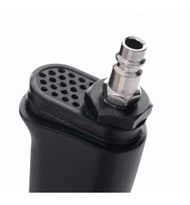 Druckluft-Schlagschrauber Kraft&Dele KD5463 - Nahaufnahme des Lufteinlasses und Filters