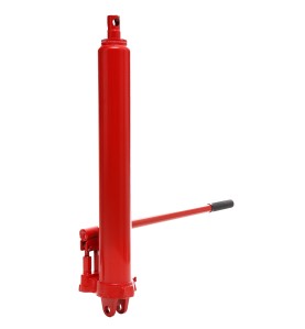 Siłownik hydrauliczny 12T KD345 - widok z boku z mechanizmem pompującym