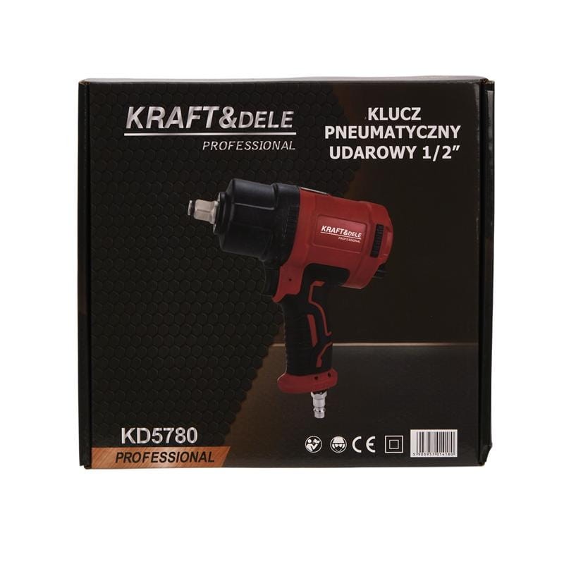 Pneumatinis veržliasukis 1/2" 1900Nm KRAFT&DELE KD5780