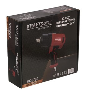 Klucz pneumatyczny Kraft&Dele KD5780 - widok pudełka pod kątem