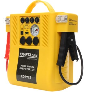 Jump starter KD1922 widok z boku z czarnym zaciskiem