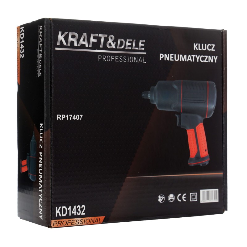 Pneumatikus ütvecsavarozó 1/2" 1900Nm KRAFT&DELE KD1432 Pneumatikus ütvecsavarozó 1/2" 1900Nm KRAFT&DELE KD1432